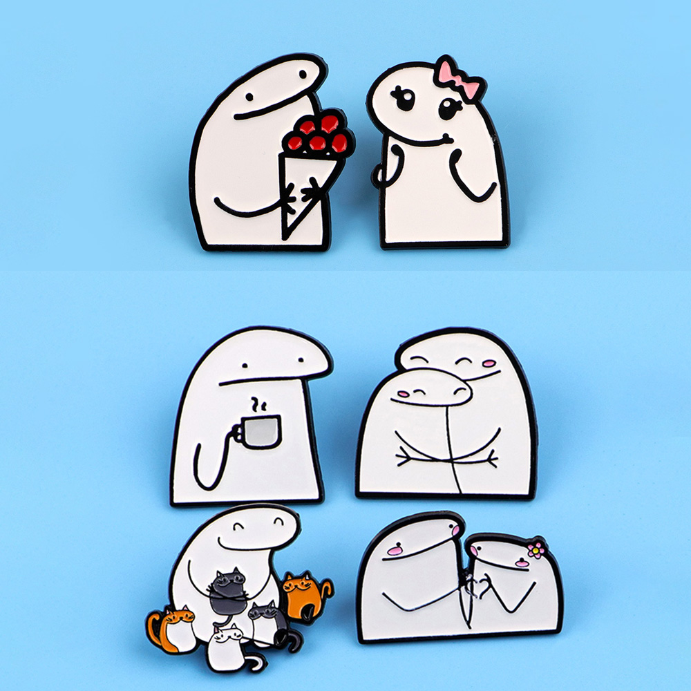 Men Accessories Drawing - 만화 스틱 피규어 드로잉 배지 백팩용