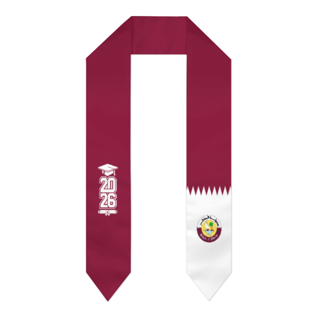Men Accessories Qatar - 2026년 졸업생용 카타르 국기 스카프 졸업