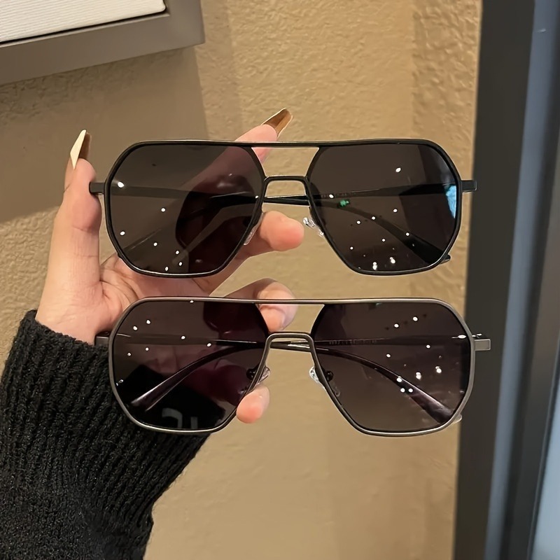 Sunglasses Polarized Men - 빅 프레임 사각 편광 변색 안경