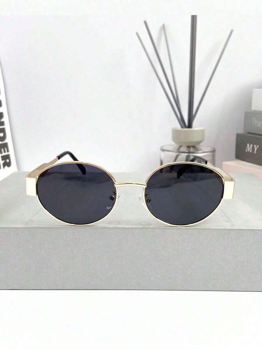 Sunglasses Polarized Men - 새로운 레트로 하이엔드 메탈 타원형 소형