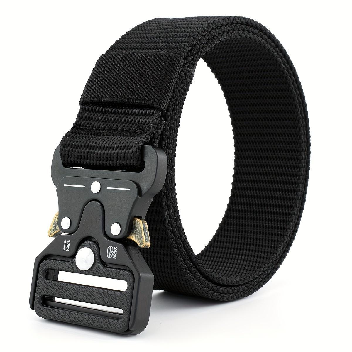 금속 버클이 있는 120cm 전술용 나일론 벨트, 남성 - Men'S Accessories Essentials 리뷰 및 가격