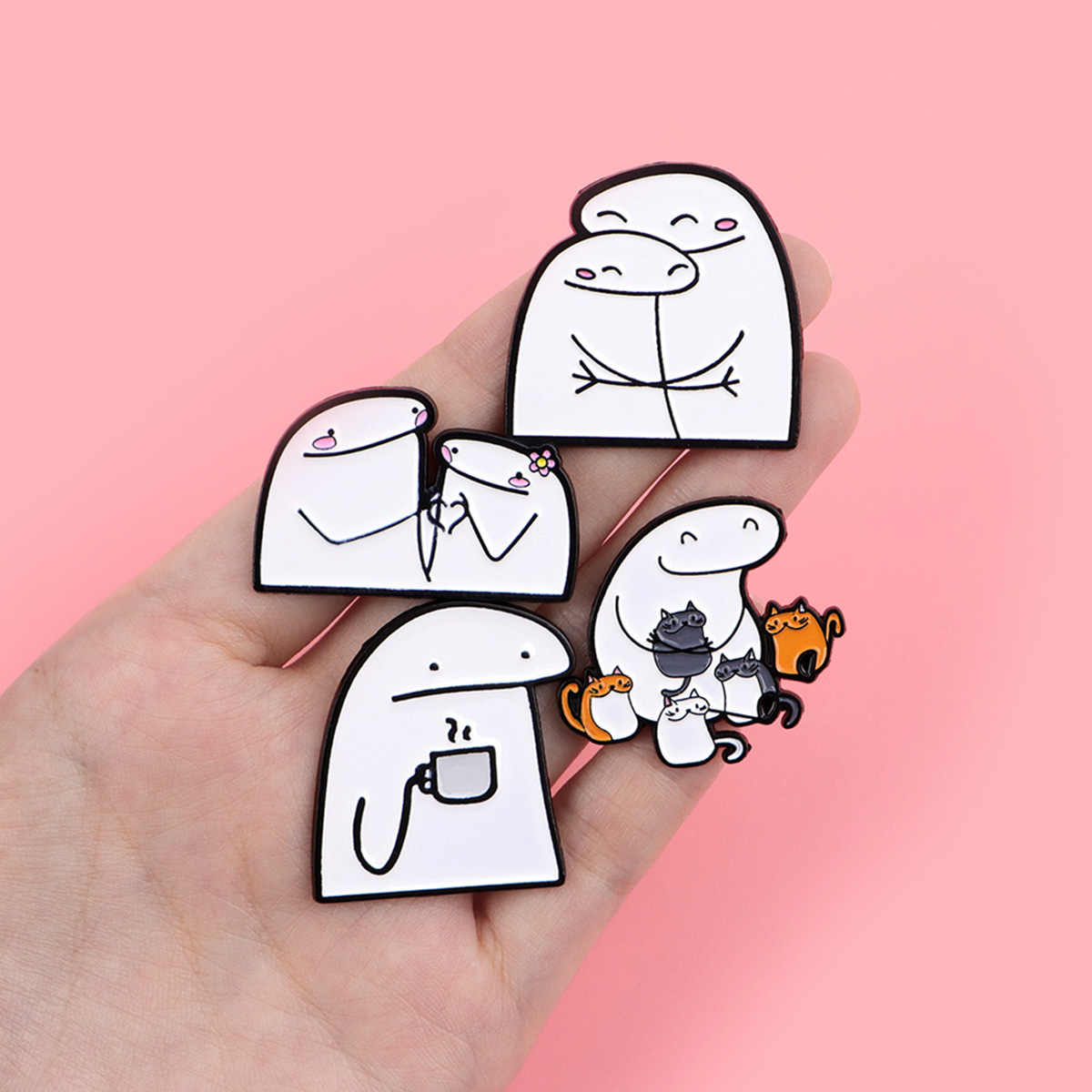 만화 스틱 피규어 드로잉 배지 백팩용 남녀 브로치 옷용 - Men Accessories Drawing 리뷰 및 가격