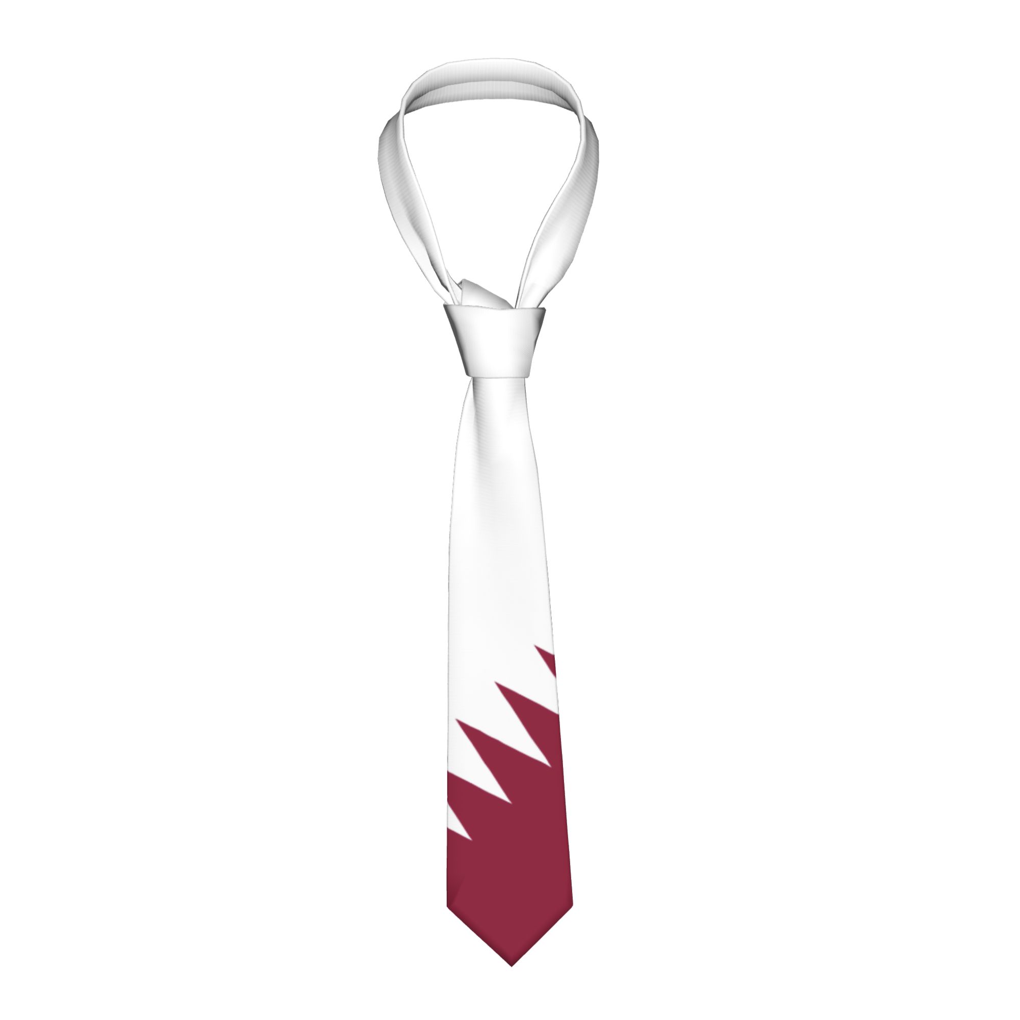 남성용 넥타이 카타르 국기 엠블럼 넥타이 귀여운 재미있 - Men Accessories Qatar 리뷰 및 가격