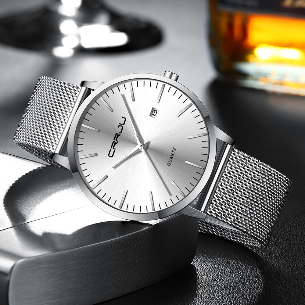 CRRJU 새로운 패션 남성 시계 톱 브랜드 럭셔리 스 - Men'S Accessories Luxury Brands 리뷰 및 가격