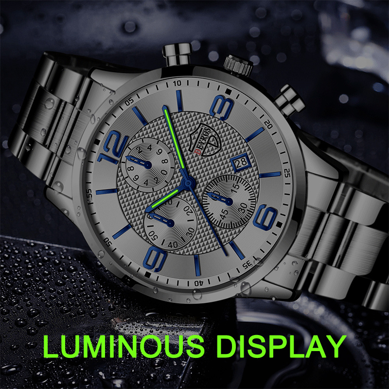 시계 브랜드 패션 남자 스포츠 비즈니스 스테인레스 스틸 - Men'S Accessories Luxury Brands 리뷰 및 가격