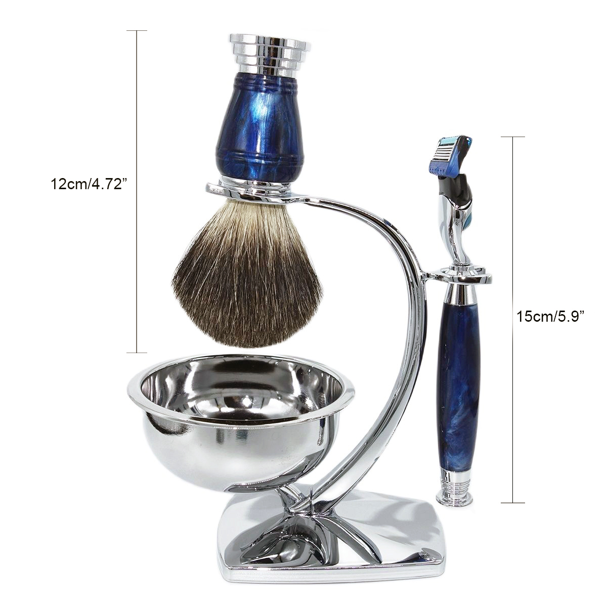 IRAZOR Royalblue 퓨전 안전 면도기 키트, - Men Accessories Combo Gift 리뷰 및 가격