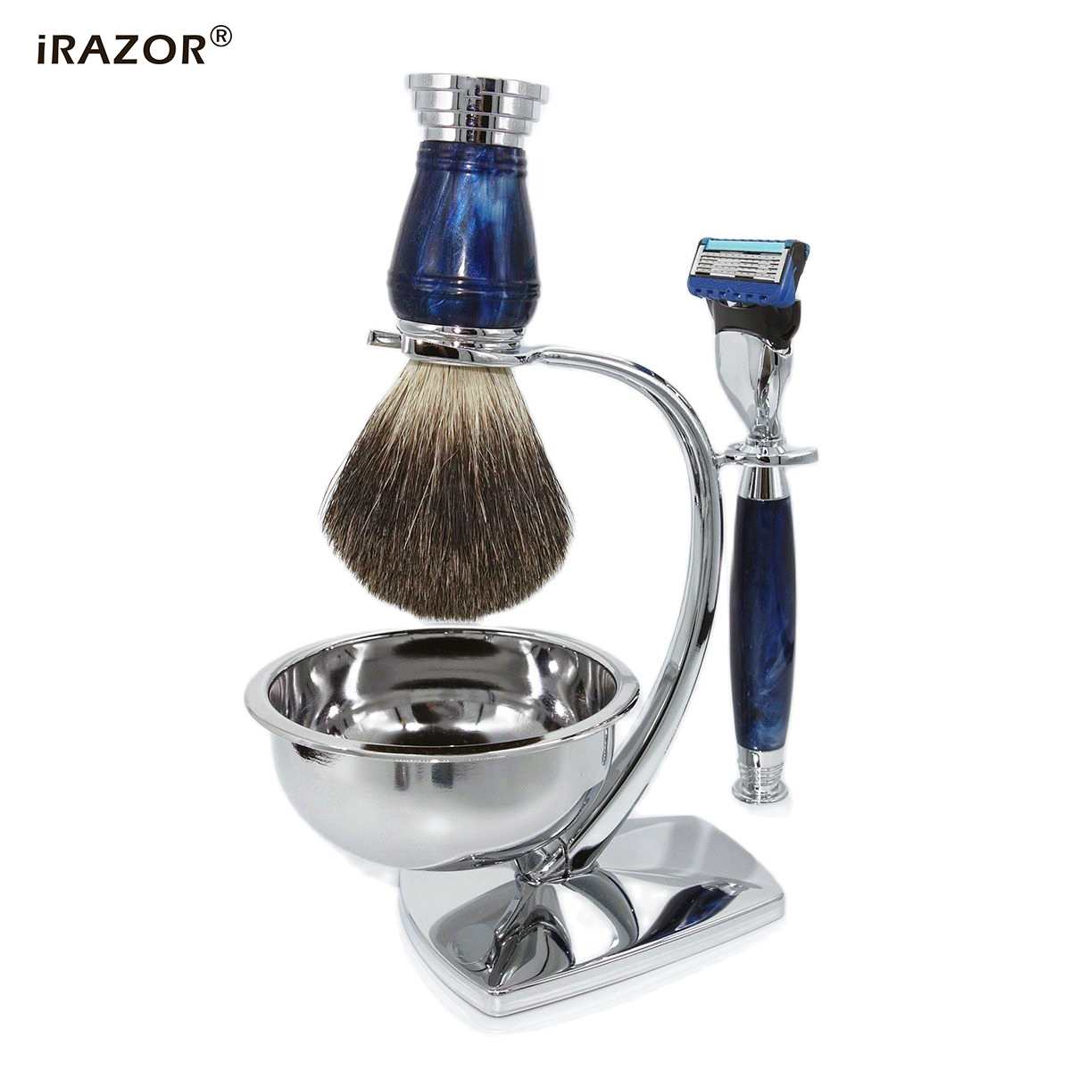 IRAZOR Royalblue 퓨전 안전 면도기 키트, - Men Accessories Combo Gift 리뷰 및 가격