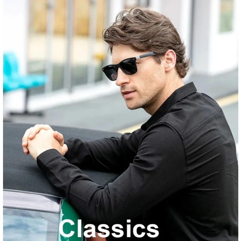 클래식 레트로 PC 프레임 선글라스 남성 야외 스포츠  - Men'S Accessories Glasses 리뷰 및 가격