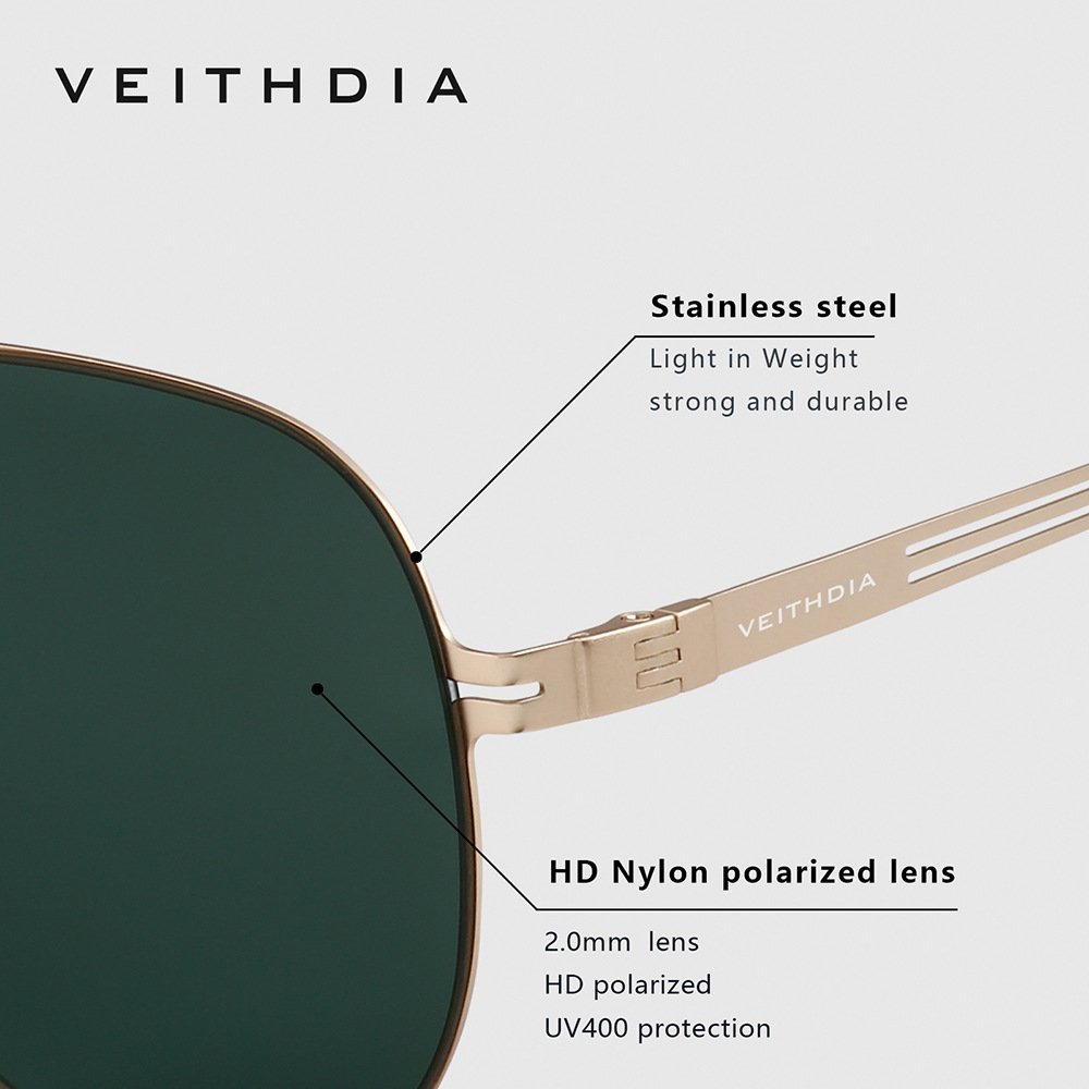 VEITHDIA 패션 나일론 파일럿 선글라스 스테인레스 - Sunglasses Polarized Men 리뷰 및 가격