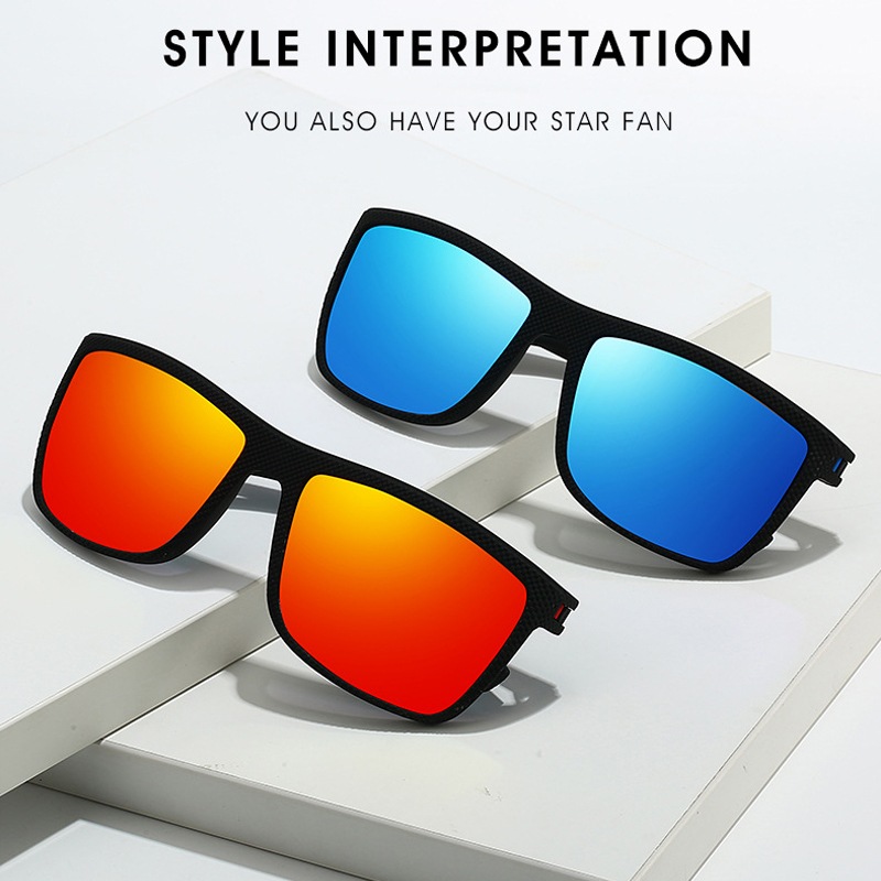 남성과 여성을 위한 사각형 야외 스포츠 선글라스 UV  - Sunglasses Polarized Men 리뷰 및 가격