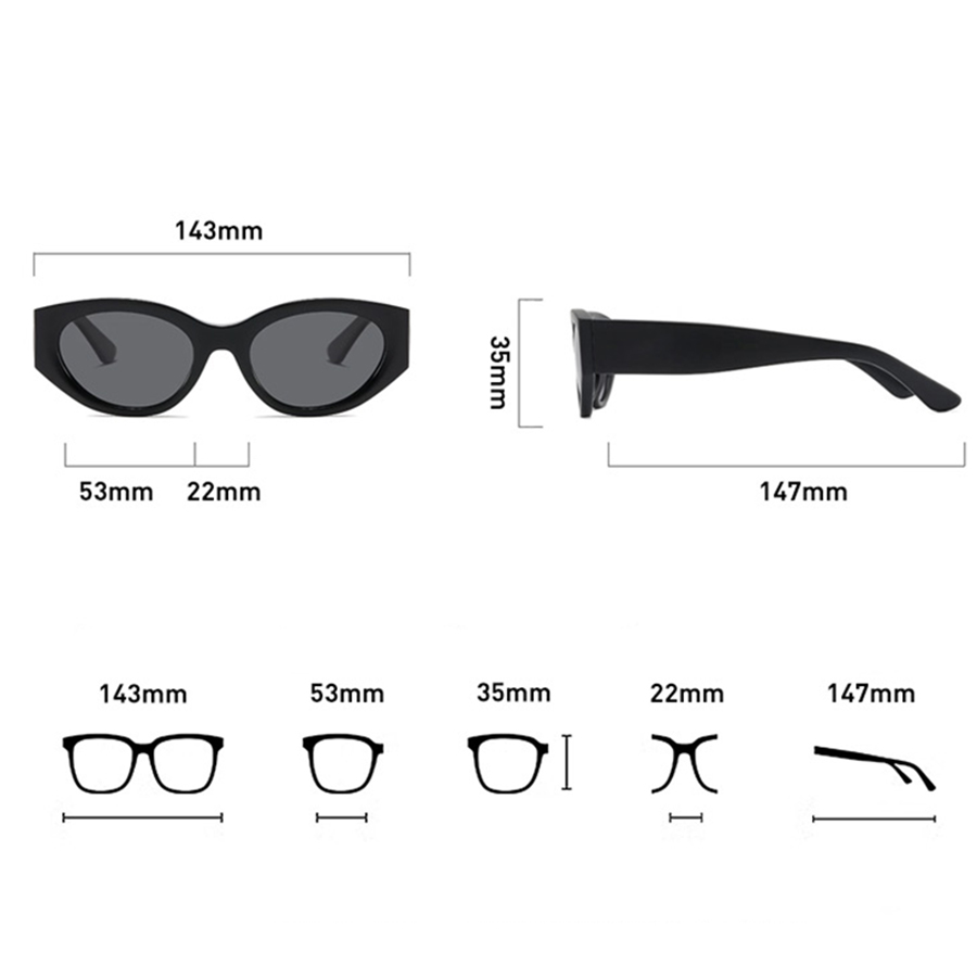 여성 남성 클래식 캣아이 편광 선글라스 고품질 프레임  - Men'S Accessories Luxury Brands 리뷰 및 가격