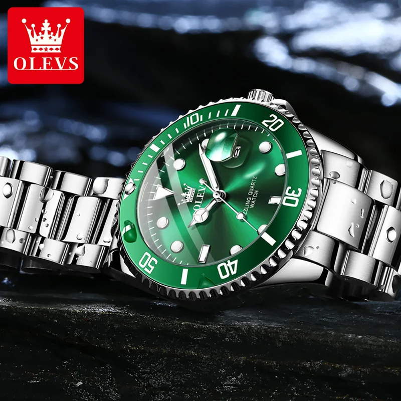 OLEVS 남성용 오리지널 쿼츠 시계 Stainles  - Men'S Accessories Luxury Brands 리뷰 및 가격