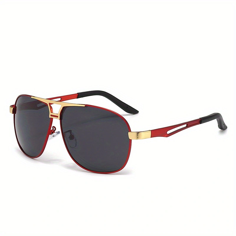 남성용 패션 메탈 선글라스 빅 프레임 파일럿 여행 운전 - Sunglasses Polarized Men 리뷰 및 가격