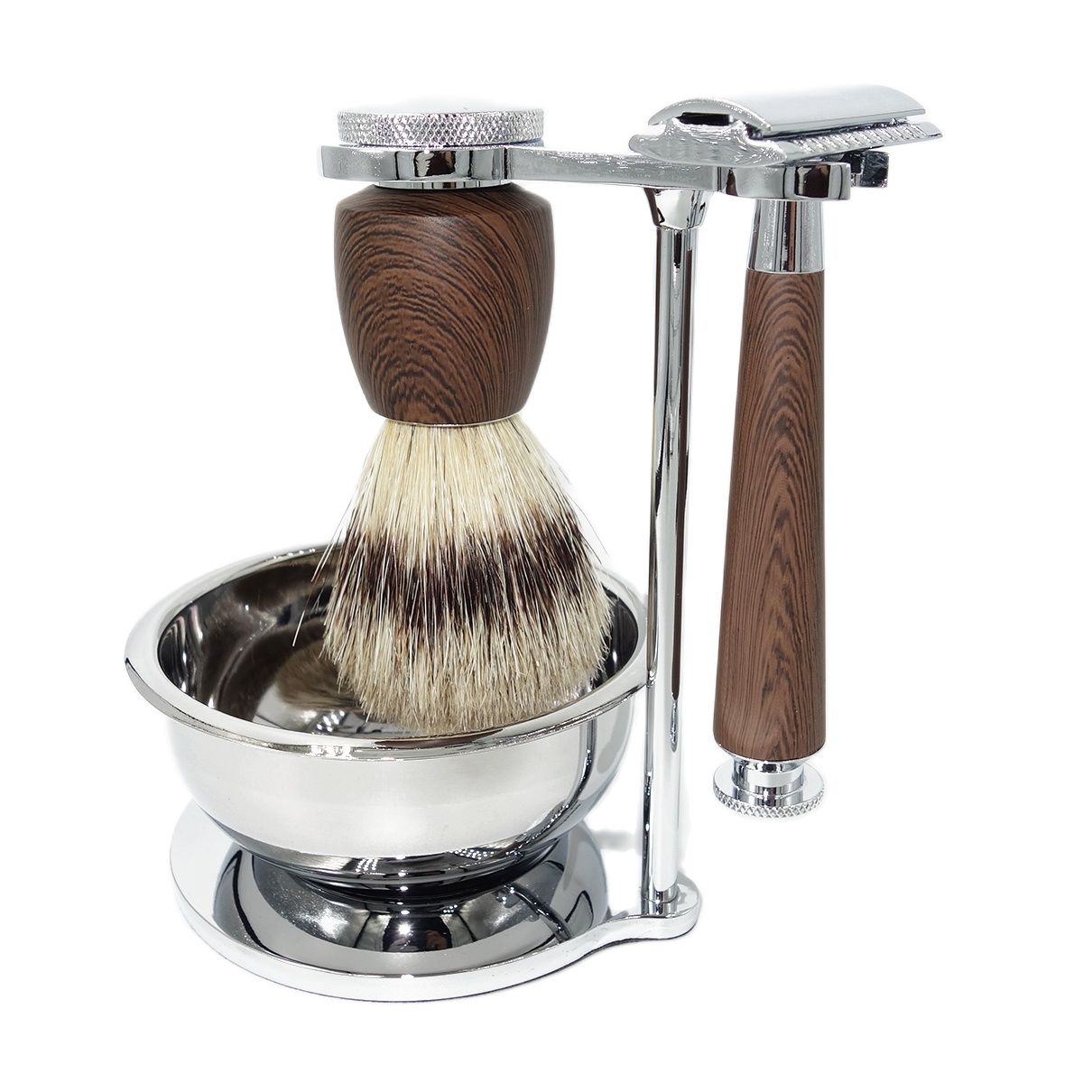 iRAZOR 클래식 4종 남성용 면도 키트, 습식 양날 - Men Accessories Combo Gift 리뷰 및 가격