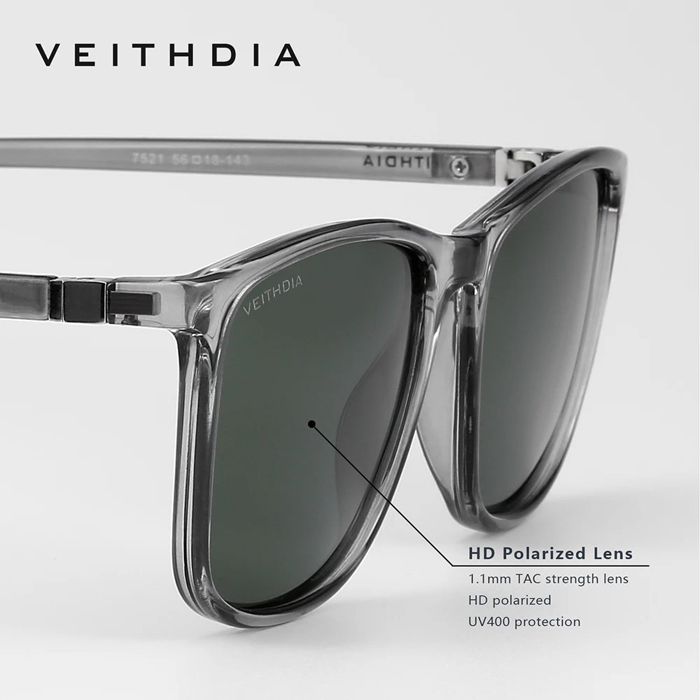 VEITHDIA 브랜드 스퀘어 패션 선글라스 TR90  - Sunglasses Polarized Men 리뷰 및 가격