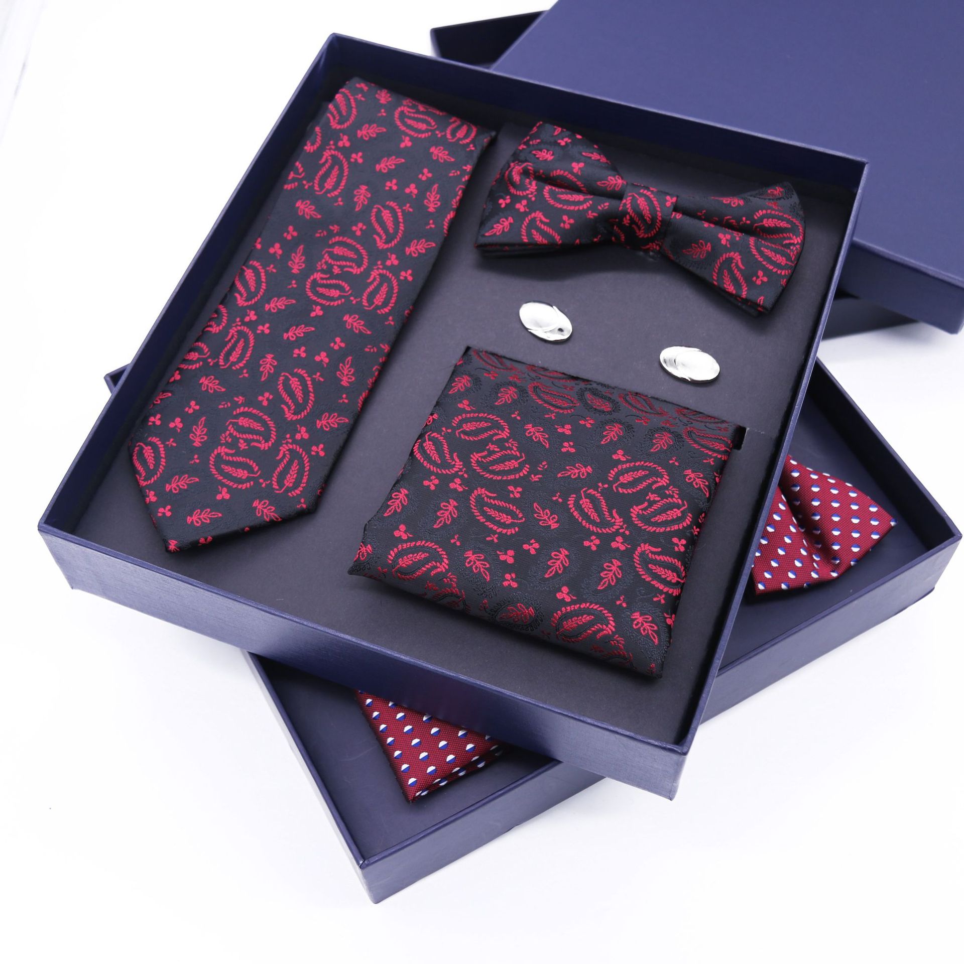 남성용 비즈니스 포멀 이브닝 파티 넥타이 선물, 세트  - Men Accessories Combo Gift 리뷰 및 가격
