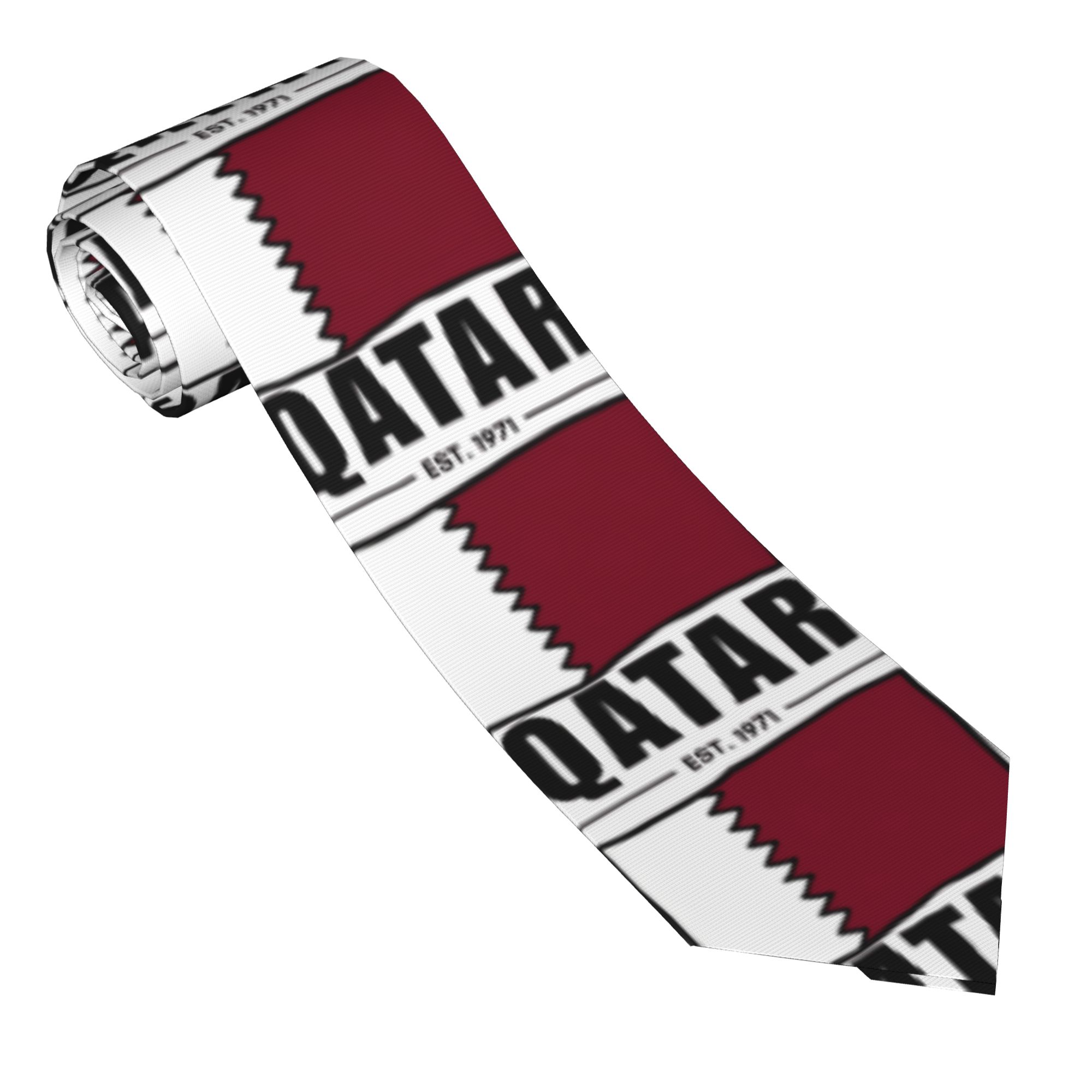 카타르 Est.1971 손으로 그린 ​​국기 넥타이 남 - Men Accessories Qatar 리뷰 및 가격
