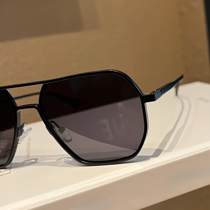 빅 프레임 사각 편광 변색 안경 금속 프레임 남녀 운전 - Sunglasses Polarized Men 리뷰 및 가격