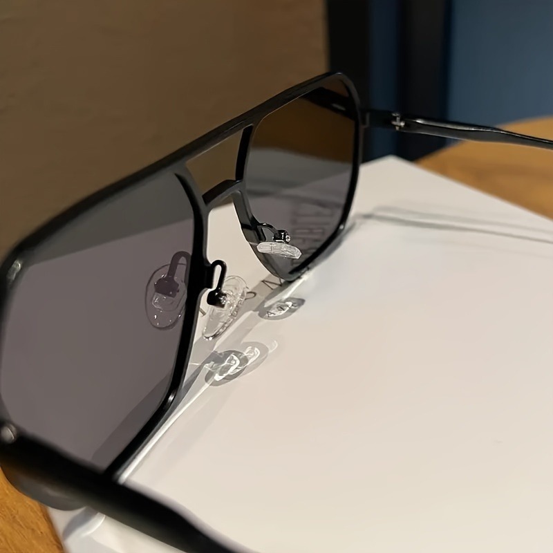 빅 프레임 사각 편광 변색 안경 금속 프레임 남녀 운전 - Sunglasses Polarized Men 리뷰 및 가격