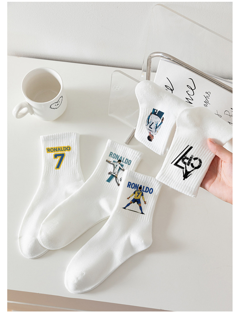 5 쌍 크리스티아누 호날두 CR7 남성용 미드 튜브 양 - Men'S Accessories Japan 리뷰 및 가격