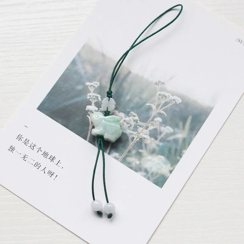 사용자 정의 천연 에메랄드 중국어 토끼 DIY 전화 체 - Men Accessories For Hand 리뷰 및 가격