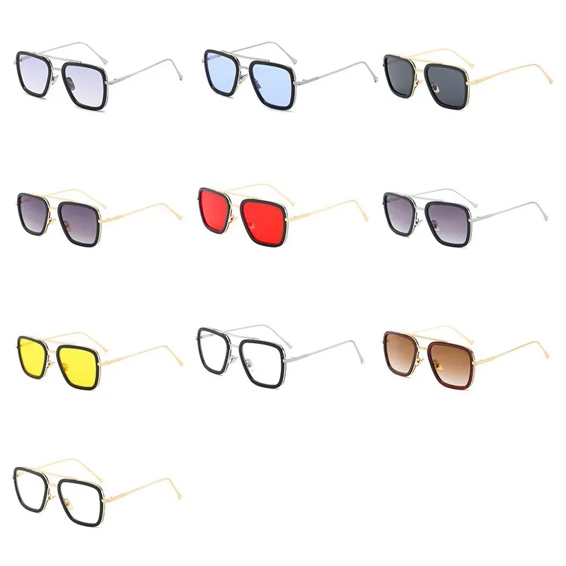 스팀펑크 토니 스타크 선글라스 남녀 패션 사각 드라이빙 - Men'S Accessories Glasses 리뷰 및 가격